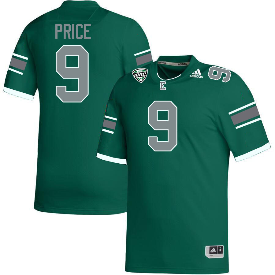 Eastern Michigan Eagles #9 Peyton Price College Football Jerseys Stitched-Green